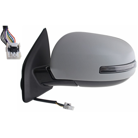RETROVISORE ELETTRICO DESTRO 11 PIN CON PRIMER TERMICO VETRO CONVESSO RICHIUDIBILE ELETTRICAMENTE CON FANALINO INTEGRATO CON SI