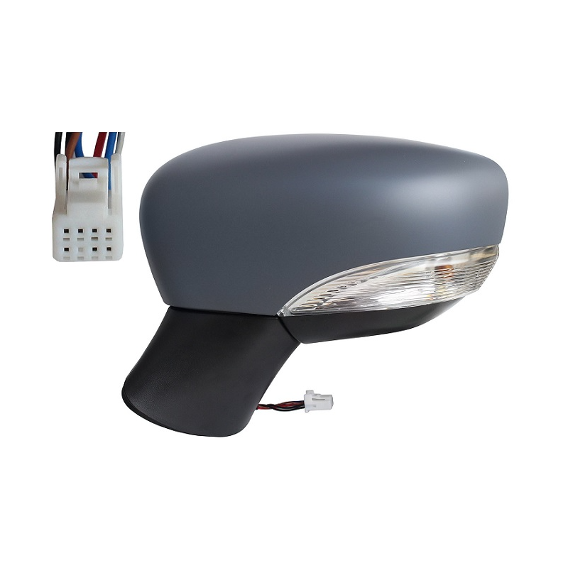 RETROVISORE ELETTRICO DESTRO 7 PIN CON PRIMER TERMICO VETRO CONVESSO CON FANALINO INTEGRATO NISSAN MICRA K14 2017