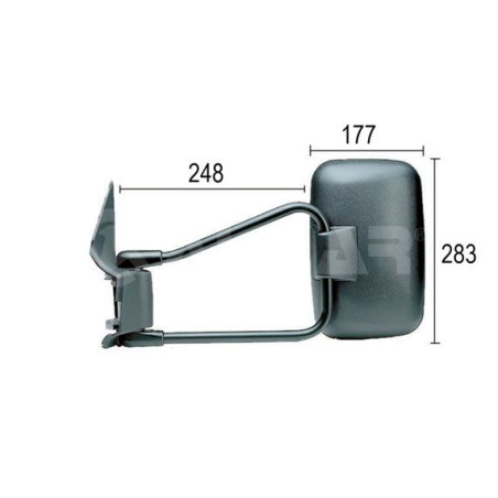 RETROVISORE MANUALE SINISTRO MERCEDES-BENZ SPRINTER 2 6 1995-2006 W901W905 20081941      , VOLKSWAGEN LT 2D 19982006