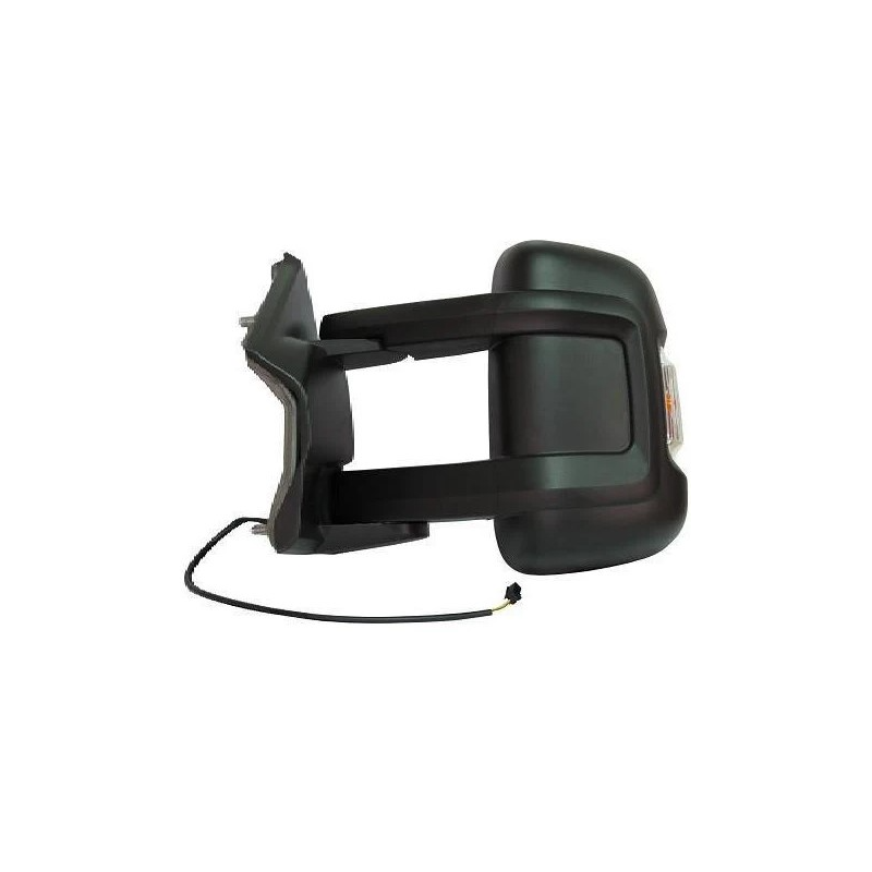 RETROVISORE MANUALE SINISTRO BRACCIO LUNGO VETRO CONVESSO CON FANALINO INTEGRATO 16W FIAT DUCATO III 250 20062014