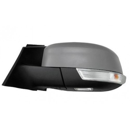 RETROVISORE ELETTRICO DESTRO 12 PIN CON PRIMER TERMICO ASFERICO RICHIUDIBILE ELETTRICAMENTE CON FANALINO INTEGRATO CON LUCE DI 