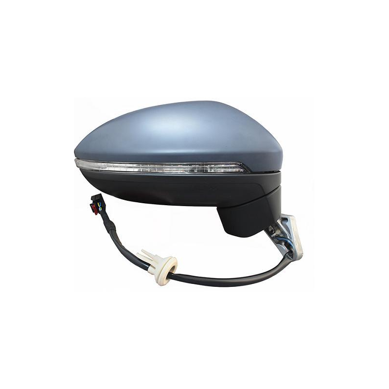 RETROVISORE ELETTRICO SINISTRO 13 PIN CON PRIMER TERMICO ASFERICO RICHIUDIBILE ELETTRICAMENTE CON FANALINO INTEGRATO CON LUCE D