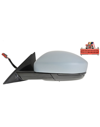 RETROVISORE ELETTRICO SINISTRO 12 PIN CON PRIMER TERMICO VETRO CONVESSO RICHIUDIBILE ELETTRICAMENTE CON FANALINO INTEGRATO CON 