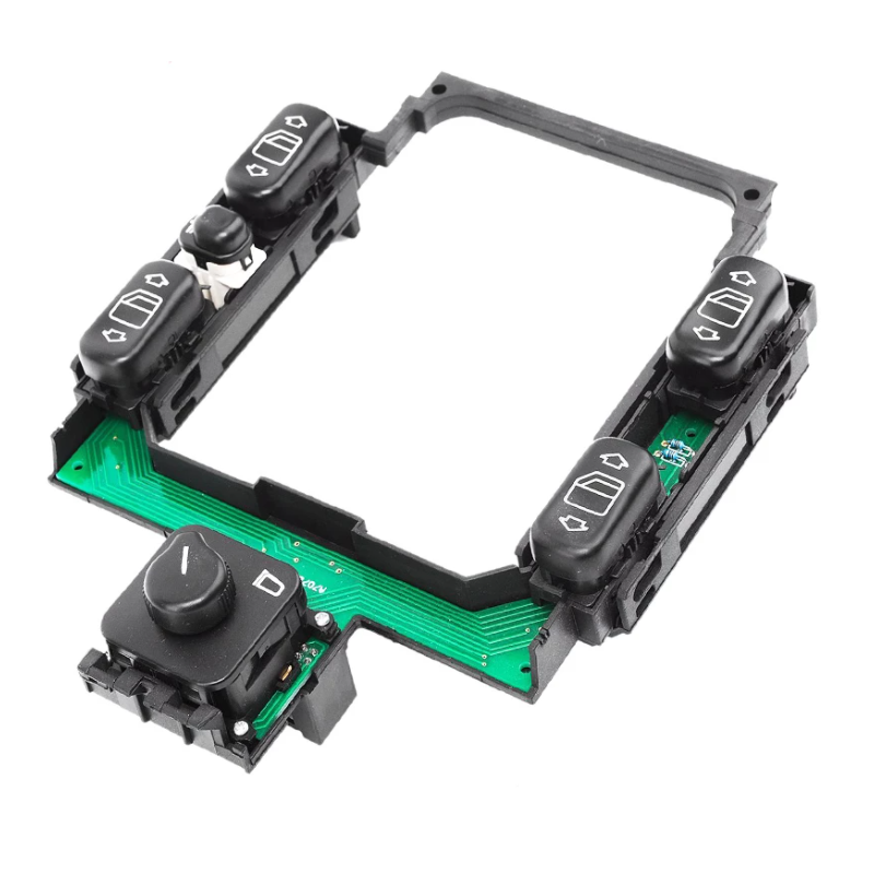 PULSANTIERA ALZACRISTALLI CENTRALE 18 PIN 4 INTERRUTTORI NO MOSTRINA COMANDI RETROVISORI BLOCCO FINESTRINI MERCEDES-BENZ C CLAS