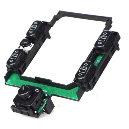 PULSANTIERA ALZACRISTALLI 26 PIN 4 INTERRUTTORI COMANDI RETROVISORI BLOCCO FINESTRINI MERCEDES-BENZ C CLASS W202 19931999, MERC
