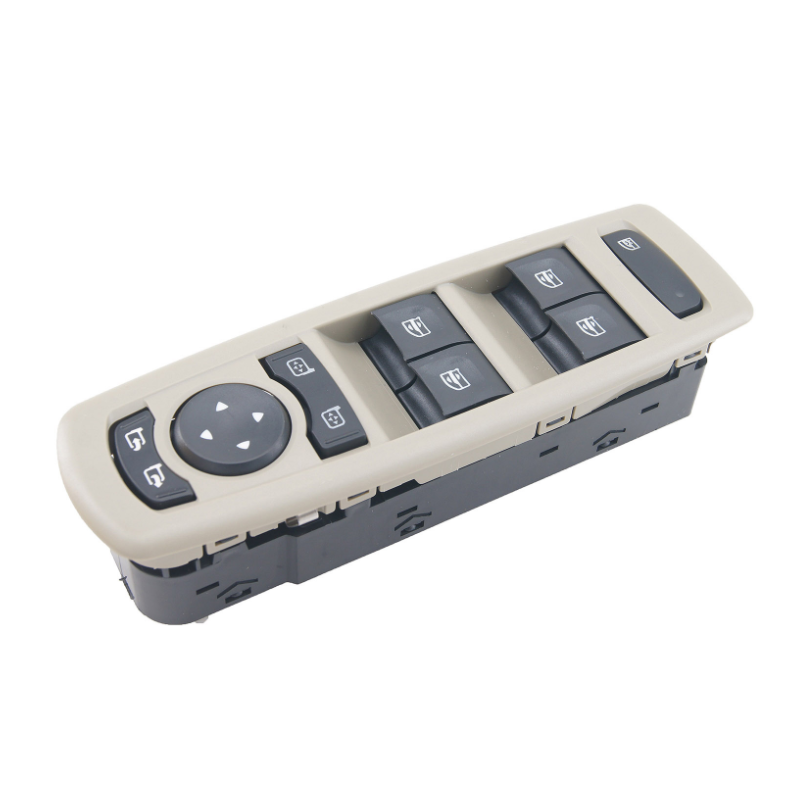 PULSANTIERA ALZACRISTALLI PORTA ANTERIORE SINISTRA 13+6 PIN 4 INTERRUTTORI BEIGE COMANDI RETROVISORI RIBALTABILI BLOCCO FINESTR