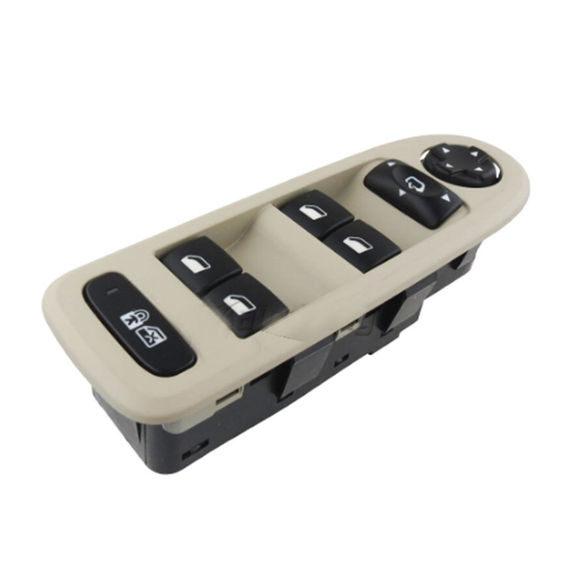 PULSANTIERA ALZACRISTALLI PORTA ANTERIORE SINISTRA 32 PIN 4 INTERRUTTORI BEIGE CHIUSURA CENTRALIZZATA COMANDI RETROVISORI RIBAL