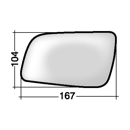 VETRO CON PIASTRA SINISTRO ASFERICO OPEL ASTRA G T98F35 19982004