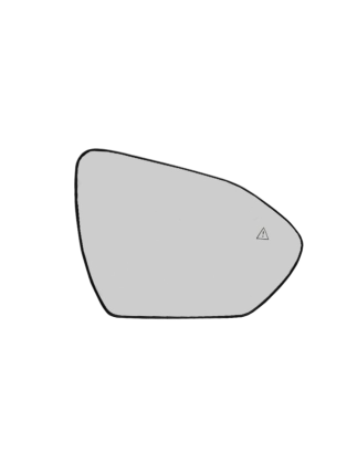 VETRO CON PIASTRA SINISTRO TERMICO BLIND SPOT HYUNDAI TUCSON III NX4ENX4A 20202024