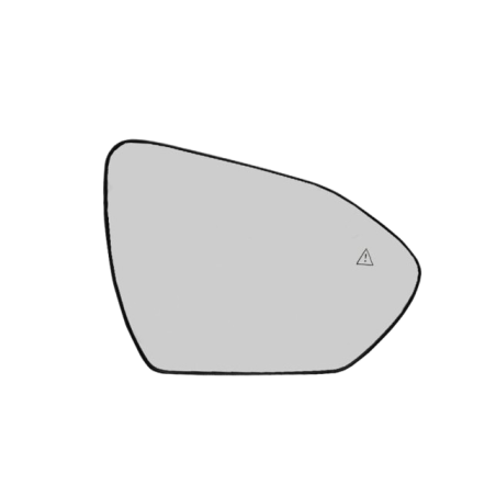 VETRO CON PIASTRA SINISTRO TERMICO BLIND SPOT HYUNDAI TUCSON III NX4ENX4A 20202024