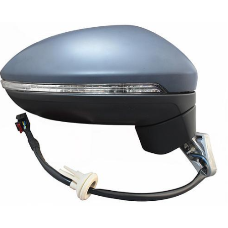 RETROVISORE ELETTRICO DESTRO 15 PIN CON PRIMER TERMICO VETRO CONVESSO RICHIUDIBILE ELETTRICAMENTE CON FANALINO INTEGRATO CON LU