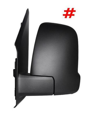RETROVISORE MANUALE SINISTRO NERO 2 PIN MOD2019 VETRO CONVESSO CON FANALINO INTEGRATO MERCEDES-BENZ SPRINTER W907 2018