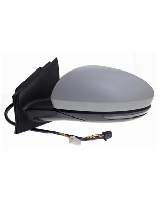 RETROVISORE ELETTRICO DESTRO 15 PIN CON PRIMER TERMICO RICHIUDIBILE ELETTRICAMENTE CON FANALINO INTEGRATO CON LUCE DI CORTESIA 