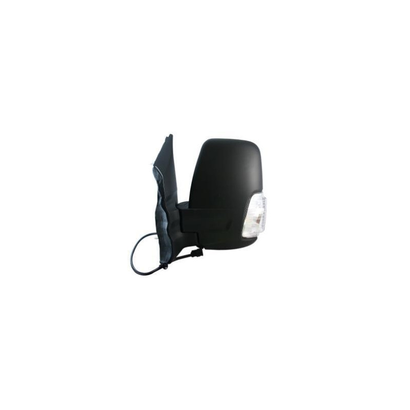 RETROVISORE ELETTRICO DESTRO BRACCIO CORTO NERO 8 PIN TERMICO VETRO CONVESSO RICHIUDIBILE ELETTRICAMENTE CON FANALINO INTEGRATO