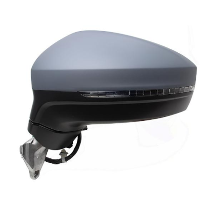 RETROVISORE ELETTRICO SINISTRO 15 PIN CON PRIMER TERMICO ASFERICO RICHIUDIBILE ELETTRICAMENTE CON FANALINO INTEGRATO CON LUCE D