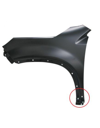 PARAFANGO ANTERIORE SINISTRO CON FORI GIROPARAFANGO + MODANATURA KIA SORENTO XM 20092012