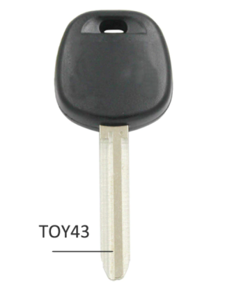 GUSCIO CHIAVE COMPLETO CON LAMA TOY43 CON CHIP 4D67