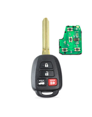 GUSCIO CHIAVE COMPLETO CON CHIP HYQ12BDM TIPO FREQUENZA: 315MHZ TASTO APERTURA TASTO CHIUSURA TASTO PORTELLONE TASTO ANTIPANICO