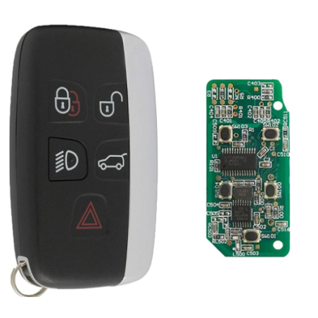 GUSCIO CHIAVE COMPLETO CON CHIP ID47 TIPO FREQUENZA: 433MHZ TASTO APERTURA TASTO CHIUSURA TASTO PORTELLONE TASTO ANTIPANICO TAS