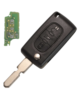 GUSCIO CHIAVE COMPLETO 3 TASTI: CON LAMA NE78 CON CHIP ID46 CE0536 TIPO FREQUENZA: 433MHZ TASTO APERTURA TASTO CHIUSURA TASTO P