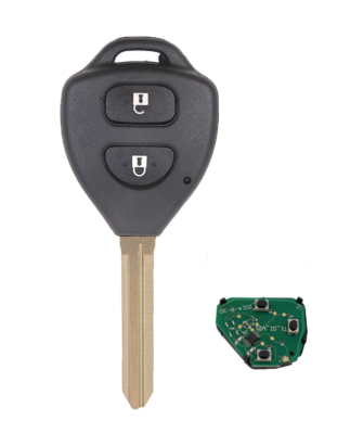 GUSCIO CHIAVE COMPLETO CON CHIP 4D67 TIPO FREQUENZA: 434MHZ TASTO APERTURA TASTO CHIUSURA TOYOTA COROLLA E 11 20002002      , T