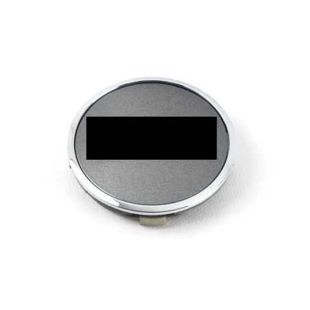 COPRIMOZZO 61MM GRIGIO BORDO CROMATO *ORIGINALE* CON SCRITTA CROMATA