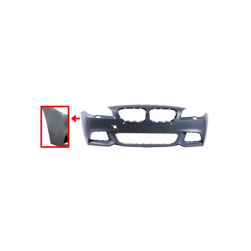 PARAURTI ANTERIORE CON PRIMER CON FORI SENSORI CON LAVAFARI CON FORO TELECAMERA BMW SERIES 5 F10F11 20102013      , BMW SERIES 