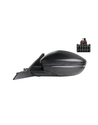 RETROVISORE ELETTRICO DESTRO NERO 6+2 PIN TERMICO CON FANALINO INTEGRATO CON SONDA FIAT 600 365364 2023, JEEP AVENGER J2 2022