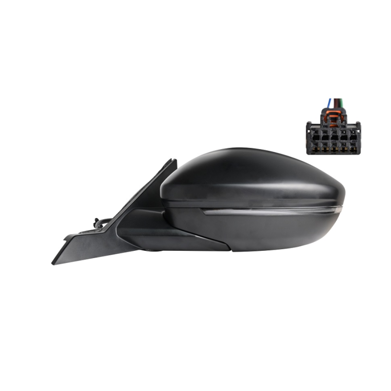 RETROVISORE ELETTRICO DESTRO NERO 6+2 PIN TERMICO CON FANALINO INTEGRATO CON SONDA FIAT 600 365364 2023, JEEP AVENGER J2 2022