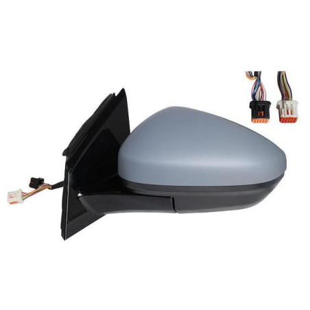 RETROVISORE ELETTRICO DESTRO 17 PIN CON PRIMER TERMICO VETRO CONVESSO RICHIUDIBILE ELETTRICAMENTE CON LUCE DI CORTESIA CON MEMO