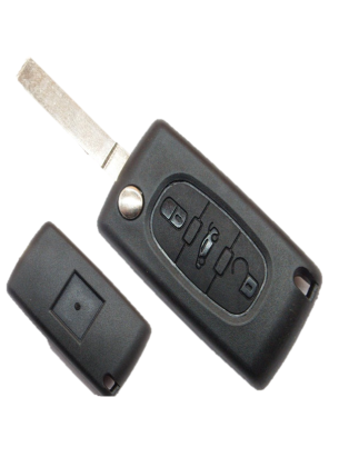 GUSCIO CHIAVE 3 TASTI: SENZA ALLOGGIO BATTERIA TASTO APERTURA TASTO CHIUSURA TASTO PORTELLONE LAMA SIP22 CITROEN C3 FCFN 200220