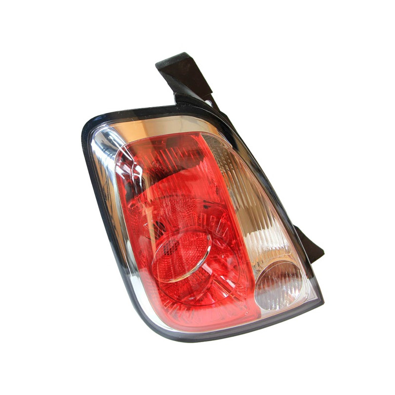 FANALE POSTERIORE SINISTRO SENZA PORTALAMPADA 2 PORTE P21W,PY21W,R10W BORDO NERO FIAT 500 312 20072015VERS 2012