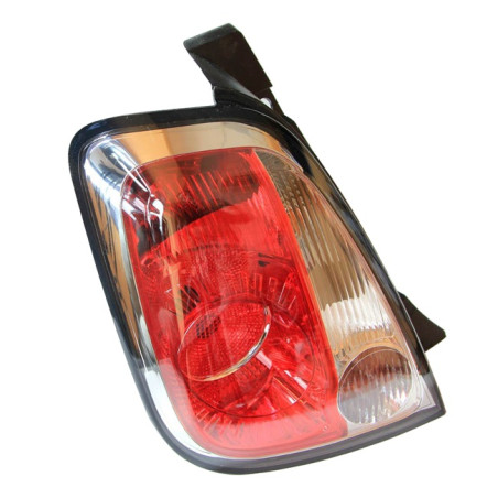 FANALE POSTERIORE SINISTRO SENZA PORTALAMPADA 2 PORTE P21W,PY21W,R10W BORDO NERO FIAT 500 312 20072015 VERS 2012