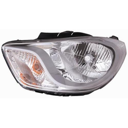 PROIETTORE DESTRO H4,PY21W,W5W CON PARABOLA CROMATA CON MOTORE HYUNDAI i10 I PA 20102013