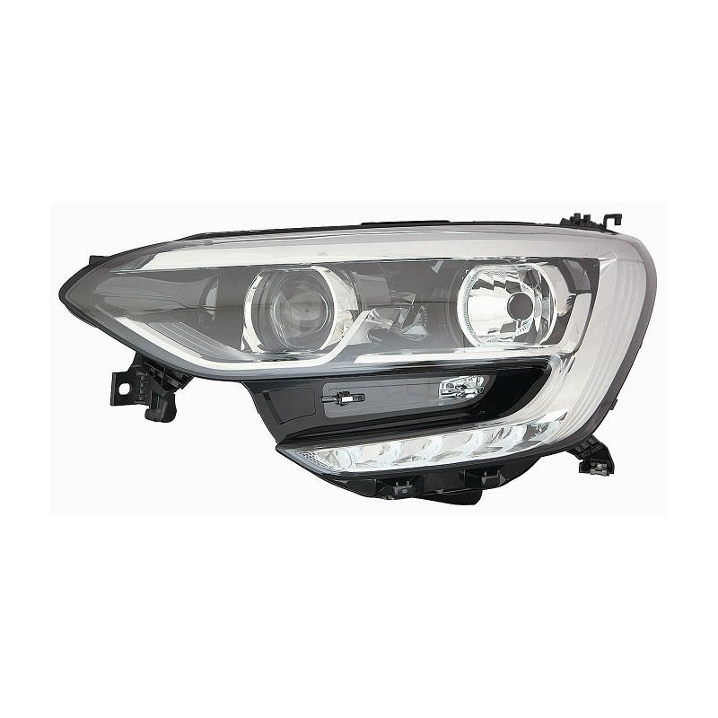 PROIETTORE SINISTRO LED CON BORDO CROMATO CON LUCE DIURNA LED CON PREDISPOSIZIONE REGOLAZIONE ELETTRICA RENAULT MEGANE HB-SW B9
