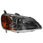 PROIETTORE DESTRO CON FANALE ARANCIO HONDA CIVIC HB-LB EUEPEV 20012004, HONDA CIVIC SEDAN ESET 20012004, HONDA CIVIC SEDAN ESET