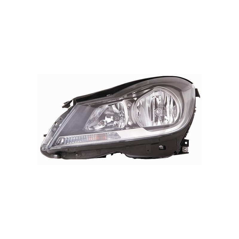 PROIETTORE DESTRO 2H7 CON PARABOLA NERA CON MOTORE MERCEDES-BENZ C CLASS W204 20112014, MERCEDES-BENZ C CLASS COUPE W204 201120