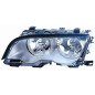 PROIETTORE DESTRO 2H7 CON PARABOLA SILVER CON MOTORE BMW SERIES 3 COUPECABRIO E46 19992003 VERS 2001