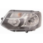 PROIETTORE SINISTRO H4 CON PARABOLA CON PREDISPOSIZIONE REGOLAZIONE ELETTRICA VOLKSWAGEN TRANSPORTER T5 7HA7HH7EA7EH 20102015