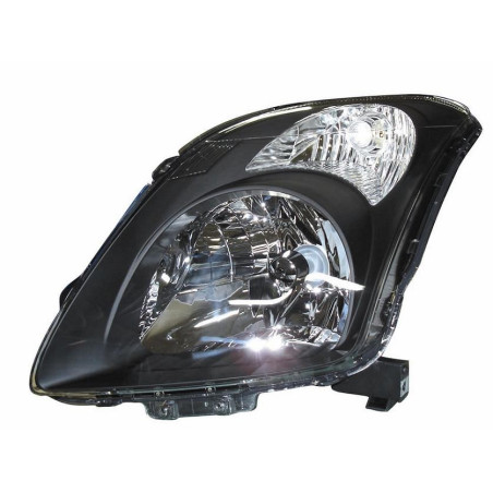 PROIETTORE SINISTRO H4 CON PARABOLA NERA CON PREDISPOSIZIONE REGOLAZIONE ELETTRICA SUZUKI SWIFT HB MZEZ 20062011