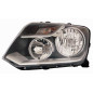 PROIETTORE SINISTRO H7,H1 CON PARABOLA NERA VOLKSWAGEN AMAROK PU S6S7 20102016