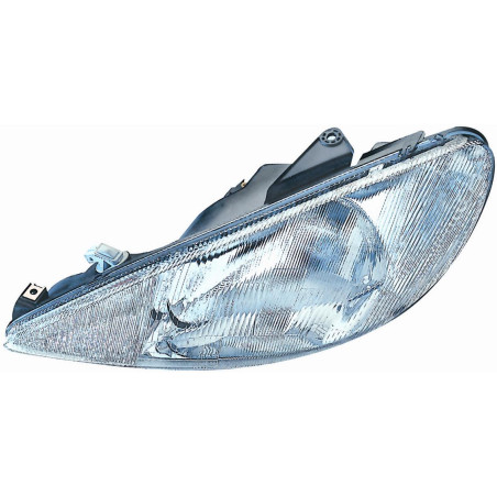 PROIETTORE SINISTRO 1 PORTE H4 TÜV CON PARABOLA CON PREDISPOSIZIONE REGOLAZIONE ELETTRICA PEUGEOT 206 2A2C2D2E2K 19982009