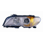PROIETTORE SINISTRO 2H7 CON PARABOLA CROMATA CON FANALE ARANCIO CON PREDISPOSIZIONE REGOLAZIONE ELETTRICA BMW SERIES 3 COUPECAB