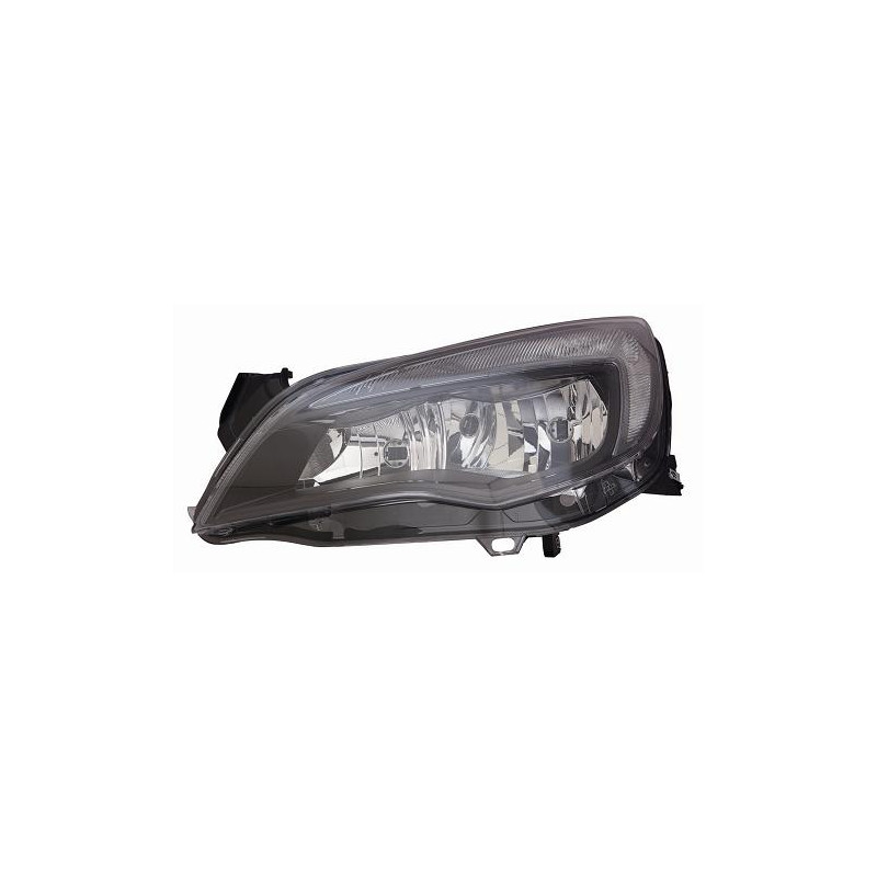 PROIETTORE DESTRO 5 PORTE 2H7 CON PARABOLA NERA RIGATA CON MOTORE OPEL ASTRA J 3DGTC P10 2011, OPEL ASTRA J 4D P10 2013, OPEL A