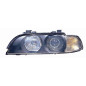PROIETTORE SINISTRO HB3,HB4 CON FANALE BIANCO CON LENTICOLARE CON PREDISPOSIZIONE REGOLAZIONE ELETTRICA BMW SERIES 5 E39 199620
