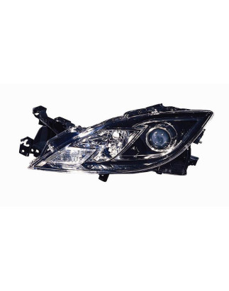 PROIETTORE DESTRO H11,H9 CON PARABOLA NERA CON PREDISPOSIZIONE REGOLAZIONE ELETTRICA MAZDA 6 GHGJGL 20082013 VERS 2011