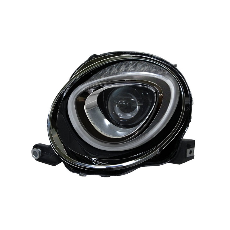 PROIETTORE DESTRO H7 CON PARABOLA CON MOTORE FIAT 500 312 20072015, FIAT 500 312 2015