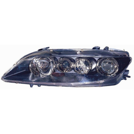 PROIETTORE DESTRO 2H1 SENZA FENDINEBBIA CON PARABOLA NERA CON PREDISPOSIZIONE REGOLAZIONE ELETTRICA MAZDA 6 GGGHGY 20022008