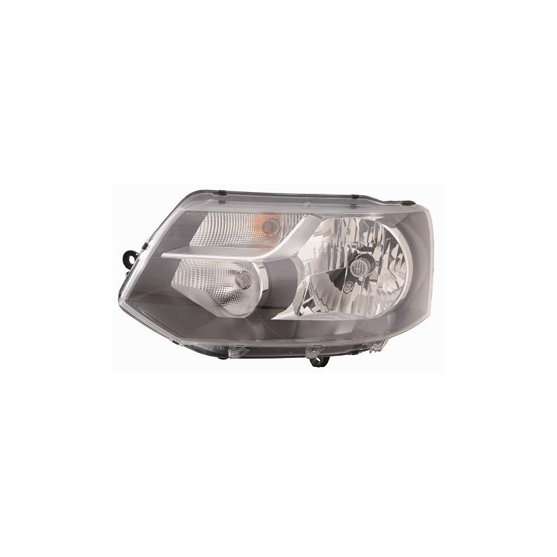 PROIETTORE DESTRO H4 CON PARABOLA CON PREDISPOSIZIONE REGOLAZIONE ELETTRICA VOLKSWAGEN TRANSPORTER T5 7HA7HH7EA7EH 20102015