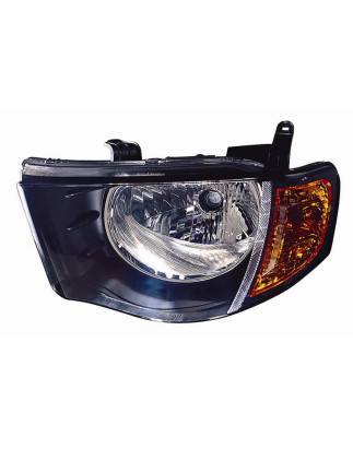 PROIETTORE DESTRO H4 CON FANALE ARANCIO CON PREDISPOSIZIONE REGOLAZIONE ELETTRICA MITSUBISHI PU L200 KATKBT 20062010 VERS 2009